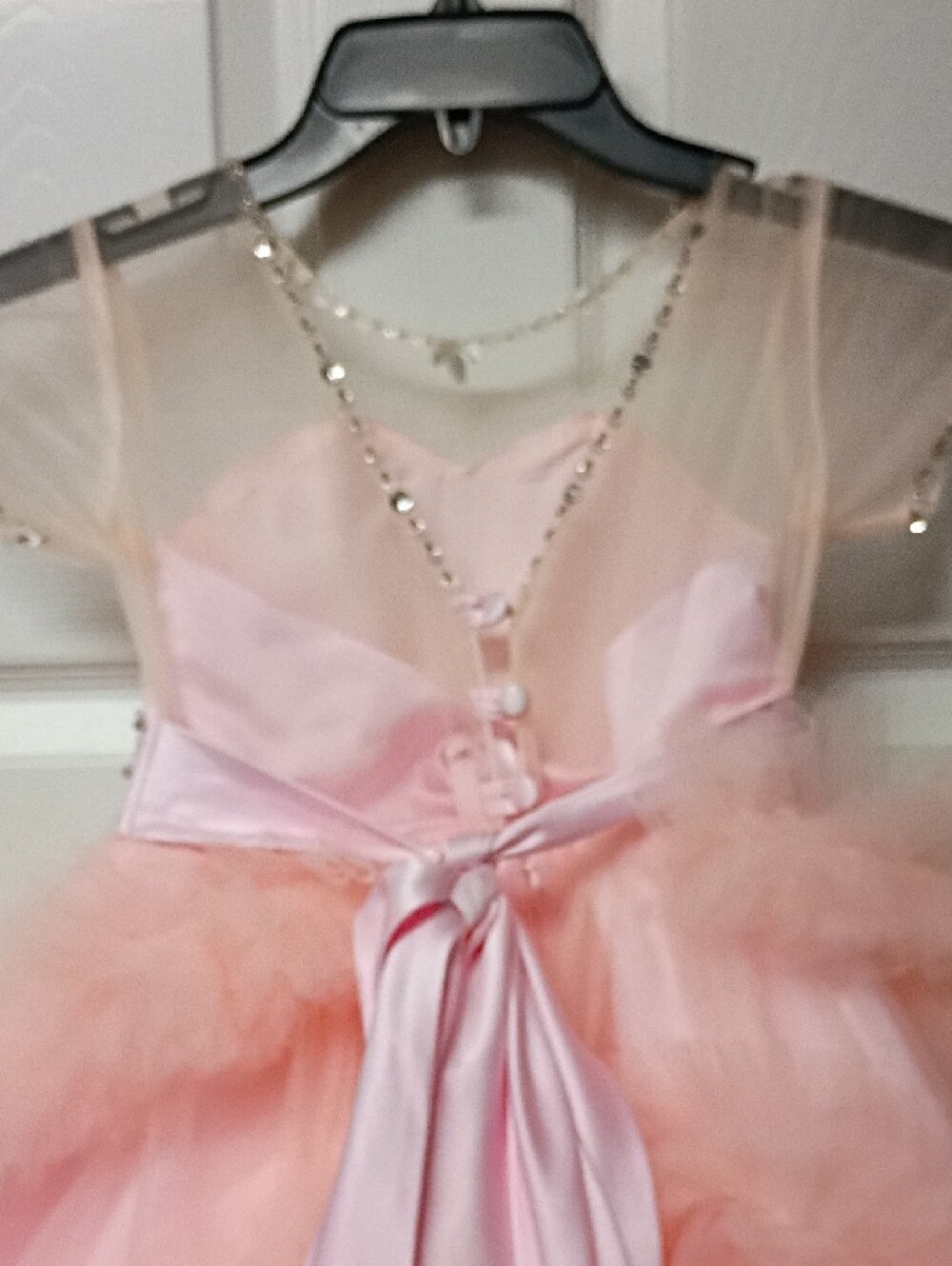 Puff Tulle Party Dress in Light Pink - Picture 4 of 5